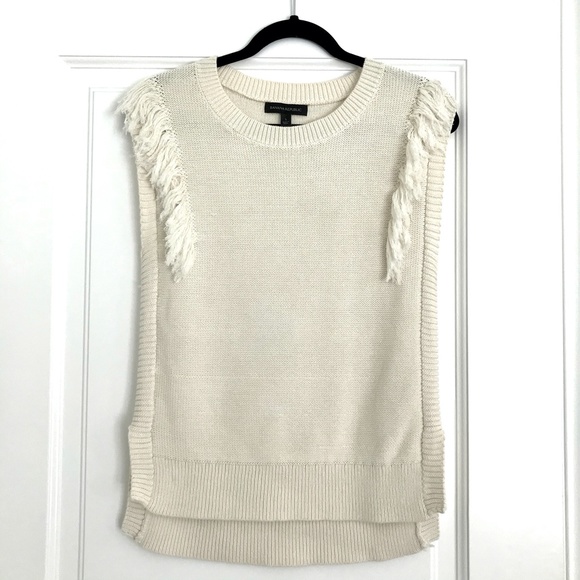Banana Republic Fringe Sweater Vest - S - Picture 3 of 6